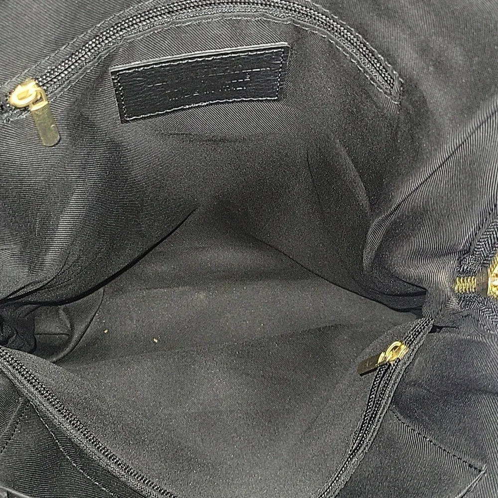 Unicai Firenze Black Pebble Leather Backpack Bag